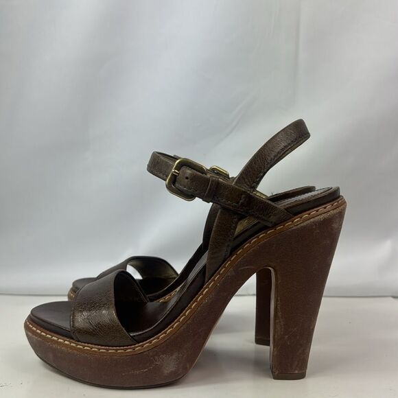 Prada Niciolla Platform Sagentle Worn Platform Shoes - Picture 7 of 16